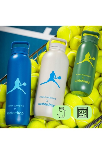 NO BRAND Bidon Termos Universal Waterdrop X Novak Djokovic 0,6L Verde