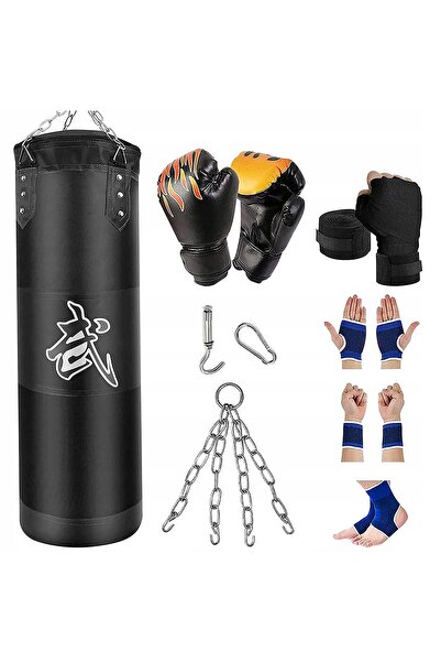 NO BRAND Sac de box integral de 120cm pentru antrenament, cu mănuși
