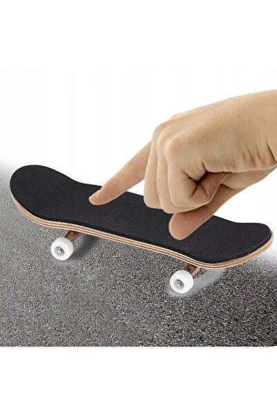 NO BRAND Set mini fingerboard skateboard negru