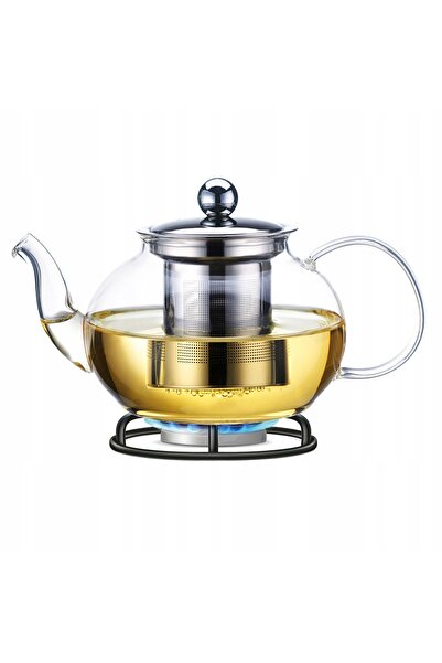 NO BRAND Infuzor de sticlă pentru ceai, cafea și plante aromatice 1200ml 1,2L