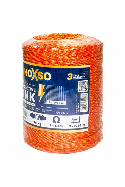 NO BRAND Frânghie împletită pentru cioban 1000m 2,0mm 3x0,16 sfoară tip bandă...