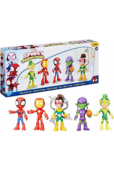 NO BRAND Spidey și Super Spockles Set de 5 figurine Spidey Iron Man Green Gob...