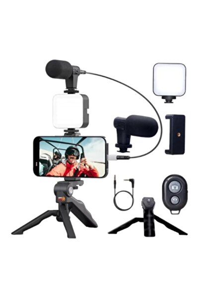 E-ANAMAG Kit Vlogging Profesional pentru filmări video YouTube, TikTok, Telec...