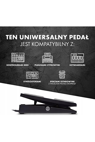 NO BRAND Pedală de expresie universală pentru claviatură și controler MIDI