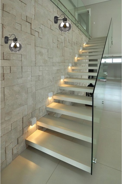 NO BRAND Aplică de perete LED, tip Loft, cu glob de sticlă, negru, modernă, E27