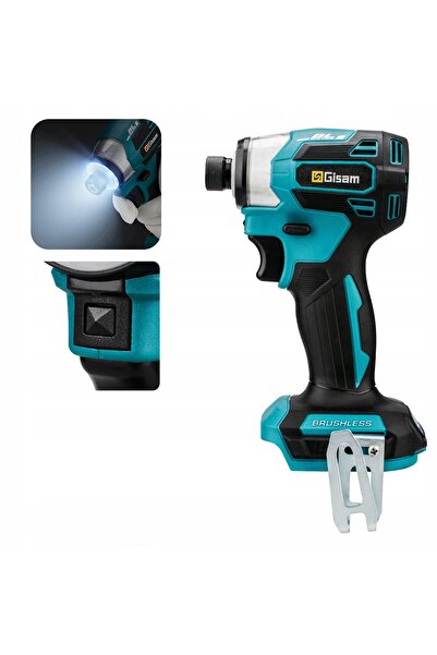 NO BRAND Cheie de impact fără perii de 688 Nm, șurubelniță electrică de 1/4''