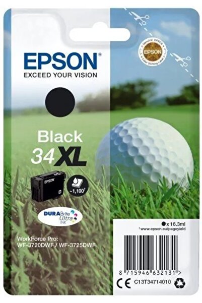 NO BRAND Cerneală nouă originală 34XL t347140 pentru Epson Pro WF-3720DWF WF-...