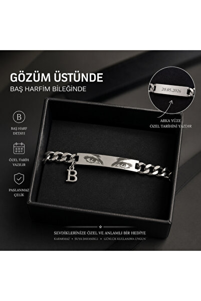 hot flowers Göz baskılı 316l çelik bileklik sevgili anlamlı hediye