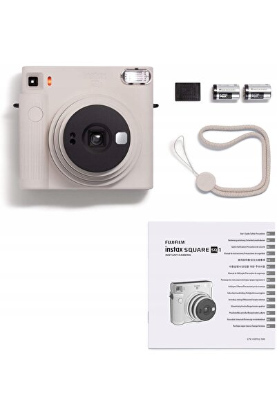 NO BRAND Cameră instantanee Instax format pătrat Selfie pătrat Alb