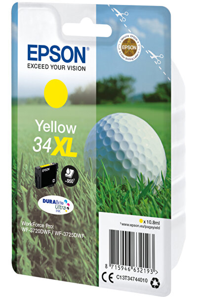 NO BRAND Cartuș de cerneală nou, original 34XL T347340 Epson Workforce Pro Wf...