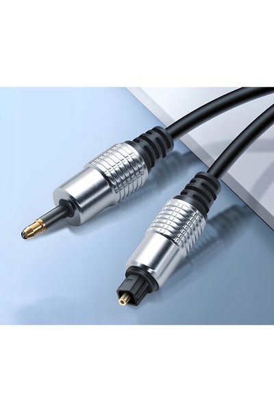 NO BRAND Cablu Mini Toslink Digital Audio Optic 3,5mm Placat cu Aur SPDIF 3m