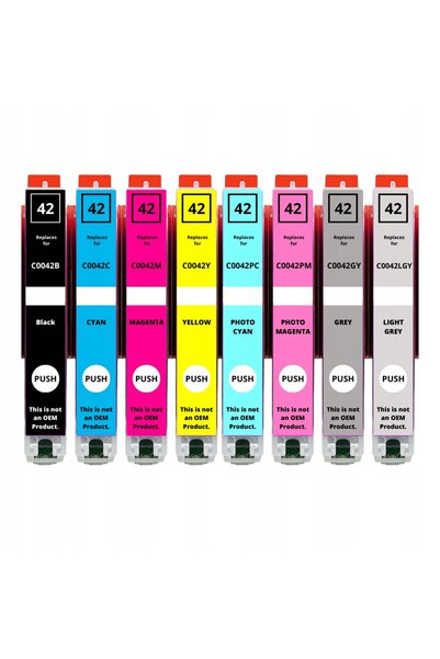 NO BRAND 8 bucăți cerneală pentru Canon Cli42 Cli-42 Pixma Pro-100 Pro-100S, ...