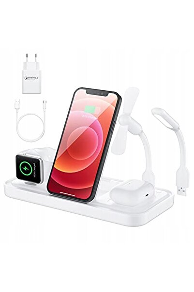 NO BRAND Încărcător cu inducție Jekeco 4 în 1 iPhone AirPods Apple Watch 18W ...
