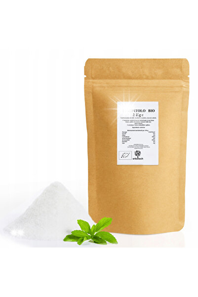 NO BRAND Eritritol BIO 2kg Îndulcitor Organic FĂRĂ ZAHĂR Zero Calorii ERBOTECH