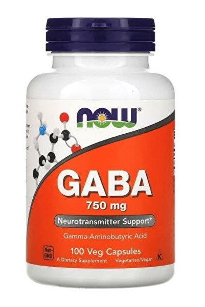 Now Gaba 750 Mg 100 Veg Capsules