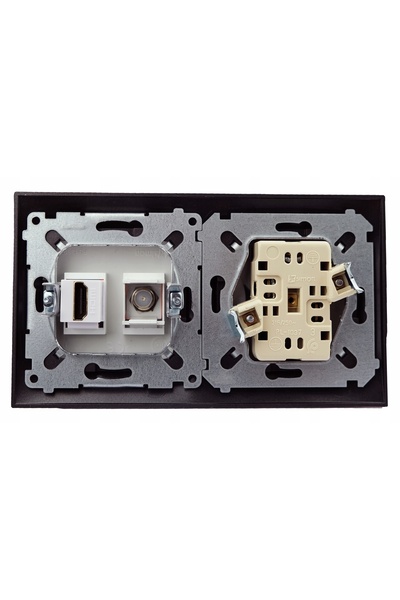 NO BRAND Priză 230V HDMI încastrată în perete
