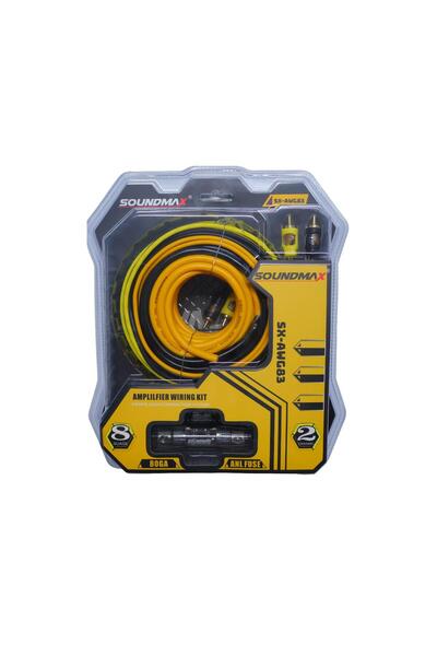 Soundmax Deniz Sound Garage 8 GA Kablo Seti SX-AWG83 Tam Takım..