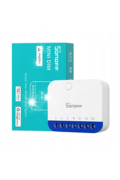 Sonoff Mini-Dim Matter Wifi Dimmer LED Inteligent 400W 200Va Alb