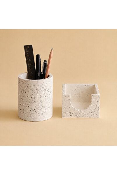 YAFFY HOME DESİGN Terrazzo Ofis Seti