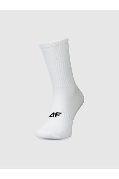 NO BRAND Șosete de bumbac pentru bărbați 4F M478 Ss25 |   Înalt 39-42 Alb