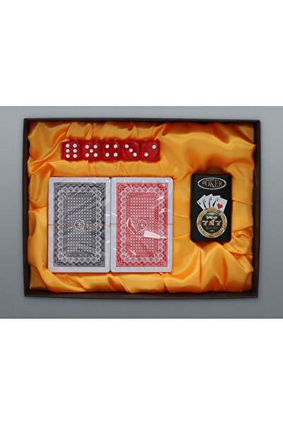 NO BRAND Brichetă + Cărți + Zaruri Set Jucător 8320 a