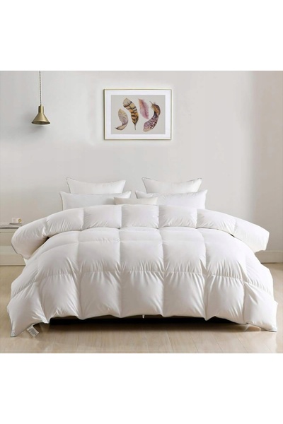 NO BRAND Pilotă de puf Dwr 155 X 220 cm, Pilotă de iarnă din puf de gâscă 1295g