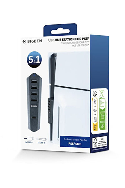 Nacon Διανομέας USB Μαύρος PS5 Slim PlayStation 5