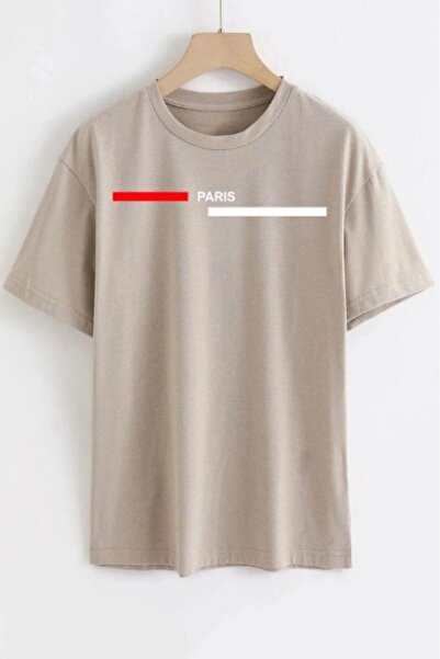 H&GHAMLEGİYİM Μπλουζάκι με στάμπα Paris Oversize