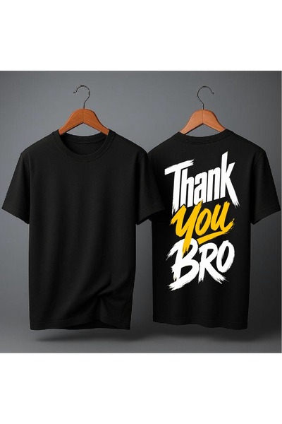 EFEVRA Thank You Bro Printed Oversize T-Shirt