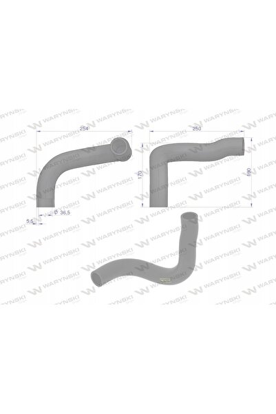 NO BRAND Furtun radiator David Brown 990 254X190X36,5Mm K906875 Waryński