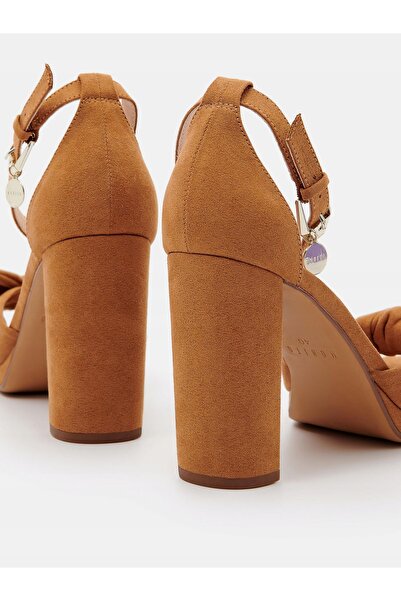 NO BRAND Pantofi clasici maro, sandale cu toc înalt, model Post Hang Mohito 39