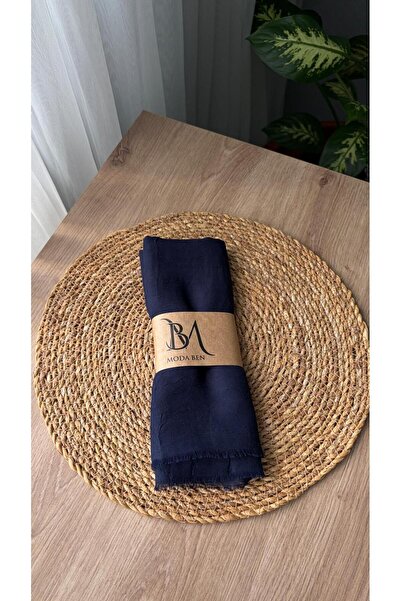 Alse Butik 4-Piece Bamboo Shawl Set (Navy Blue - Claret Red - Chocolate Brown - Stone Color)