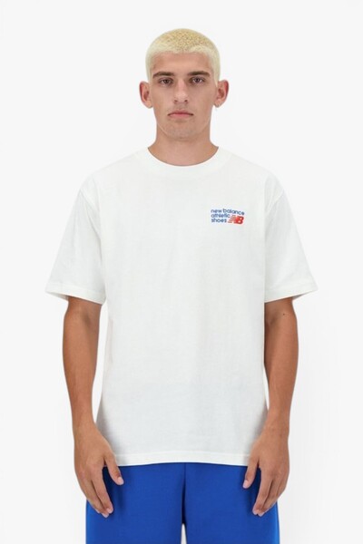 New Balance MNT3434 تي شيرت أبيض للرجال