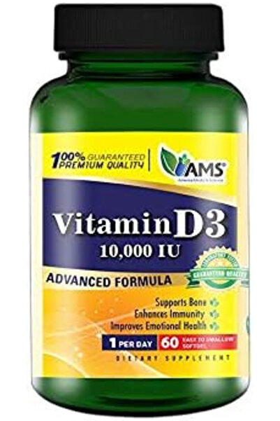 AMS Vitamin D 10000Iu - 60 Softgels