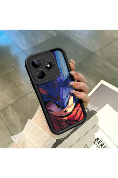 ucuc Realme Note 50 Compatible Black Silicone Case with Shockproof Camera Pro...