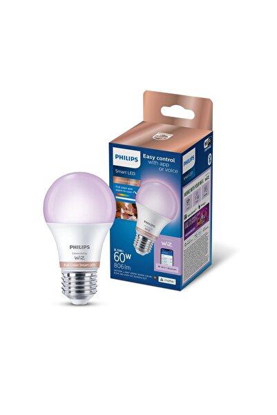 Philips Smart Lighting LED Ampul A60 E27 60W Eşdeğer RGB - Google Home, Alexa...