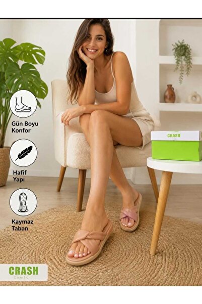 Crash Women's Leather Summer Casual Slippers