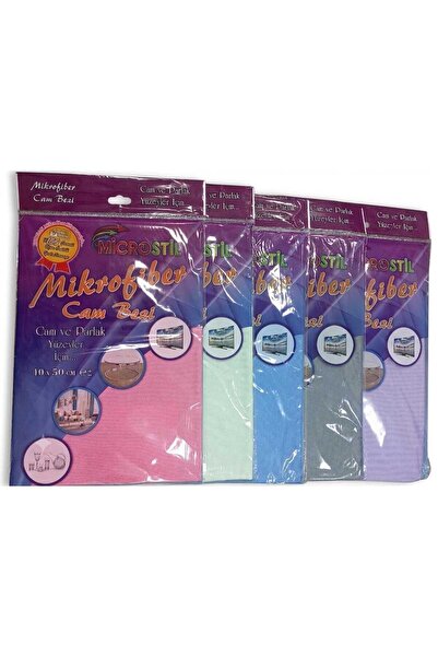 microstil Mikrofiber Cam Bezi 40*50CM * 5 PAKET
