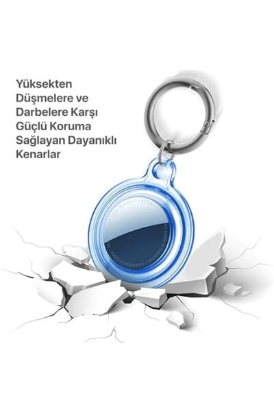 Yıldızan Efe home & more حافظة سيليكون شفافة للغاية ومقاومة للماء مع سلسلة مف...