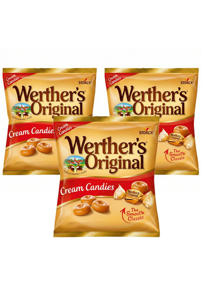 Werther's Original Cream Candies Karamelli Şekerleme 150 g x 3 Adet
