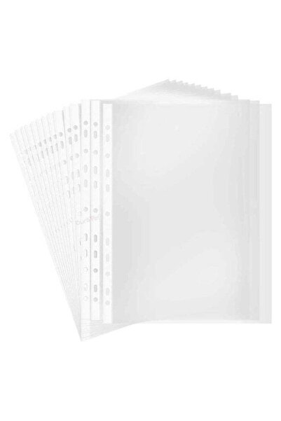 Duravel Clear Sheet Protectors with Multi-Ring Holes, Transparent Plastic Doc...