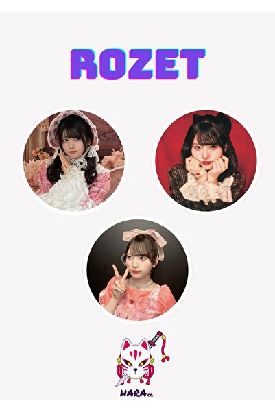 Hara Company Phantom Siita J-POP Grubu Mona Rozet Seti / Çanta Süsü