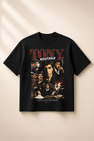 SVART WEAR Scarface majica sa printom, širokog kroja, unisex, 100% pamuk (190...