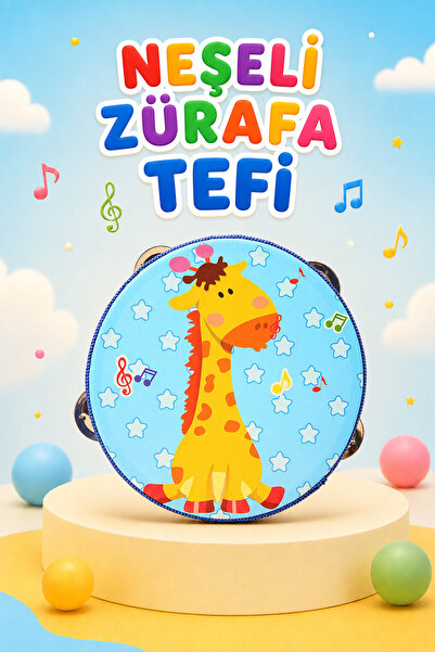 Circle Toys Cute Patterned Children's Tambourine – 5 Different Designs - 15 c...