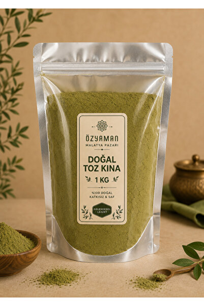 ÖZYAMAN MALATYA PAZARI Özyaman Doğal Toz Kına Hindistan Doypack Paket 1KG