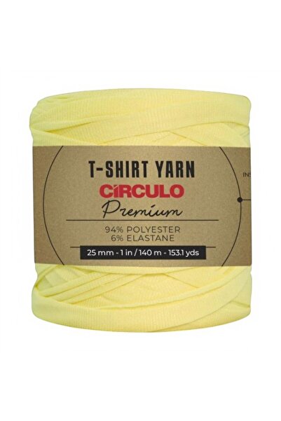 CİRCULO Fir tip tricou premium – fir textil pentru croșetat și tricotat, 140 ...