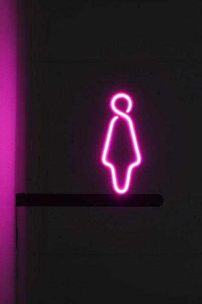 Morimora WC Kadın Neon Tabela-SAĞ