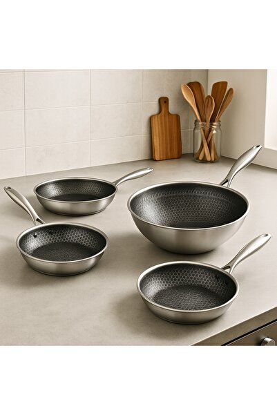 Karl Hausmann Wok din oțel Magnus de 30cm - Tigăi pentru gătit și prăjit