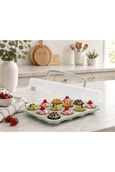 cicizuccaciye Sweetcase Kapaklı Muffin Kalıbı