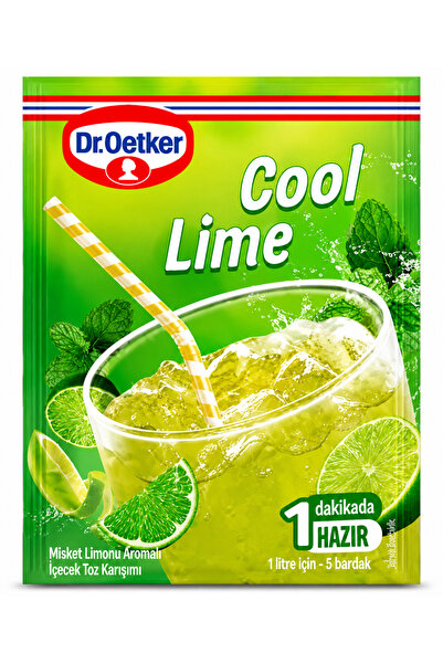 Dr. Oetker 🌿 Cool Lime 30 g | Misket Limonu Aromalı Serinletici İçecek Tozu